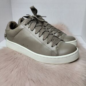 Coach C101 Low Top Gray leather Sneakers Shoes Size 8.5